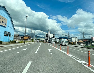 国道8号線北新町交差点